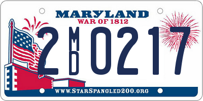 MD license plate 2MD0217