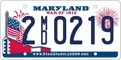 MD license plate 2MD0219