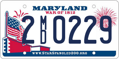 MD license plate 2MD0229