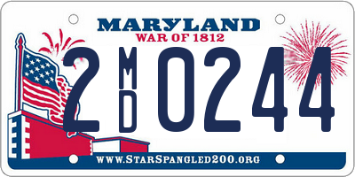 MD license plate 2MD0244