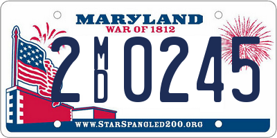 MD license plate 2MD0245