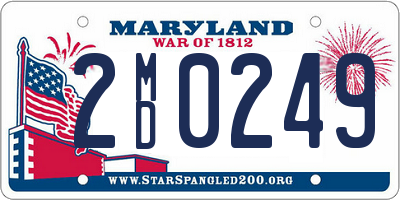 MD license plate 2MD0249