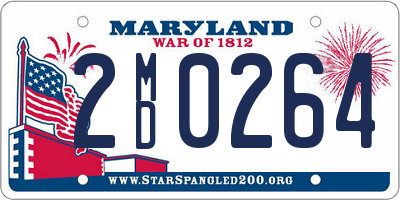 MD license plate 2MD0264