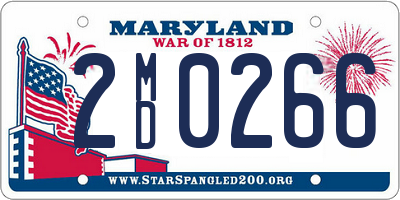 MD license plate 2MD0266