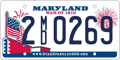 MD license plate 2MD0269