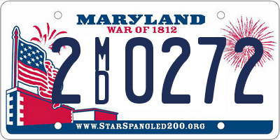 MD license plate 2MD0272