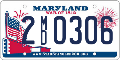 MD license plate 2MD0306