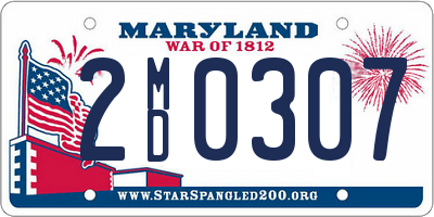 MD license plate 2MD0307