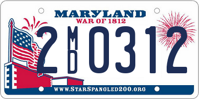 MD license plate 2MD0312