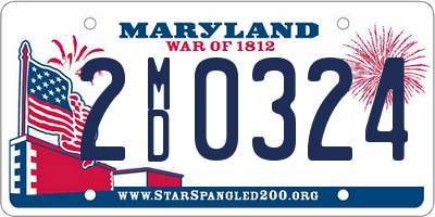 MD license plate 2MD0324