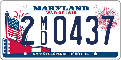 MD license plate 2MD0437