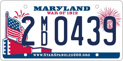 MD license plate 2MD0439