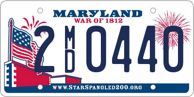 MD license plate 2MD0440