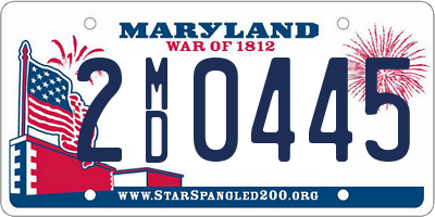 MD license plate 2MD0445