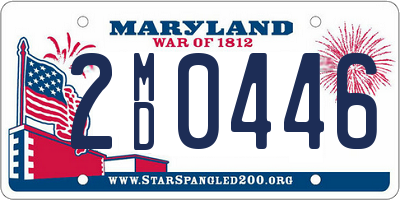 MD license plate 2MD0446