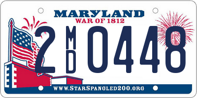 MD license plate 2MD0448