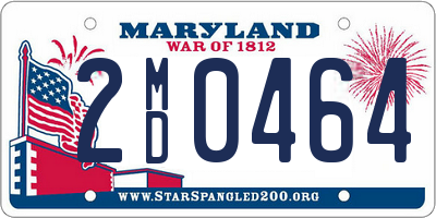 MD license plate 2MD0464