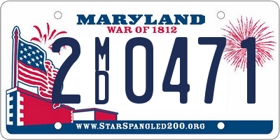 MD license plate 2MD0471