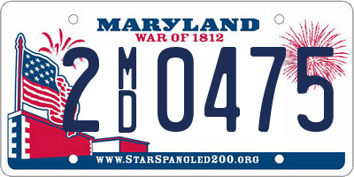 MD license plate 2MD0475