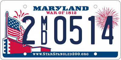 MD license plate 2MD0514