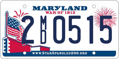 MD license plate 2MD0515