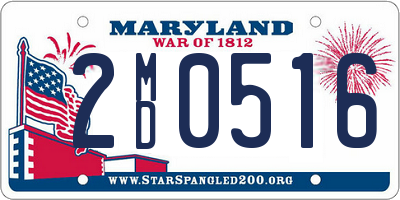 MD license plate 2MD0516