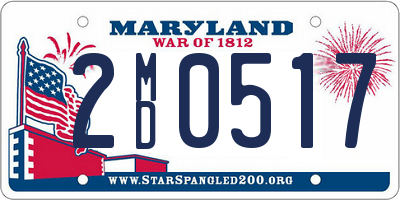 MD license plate 2MD0517