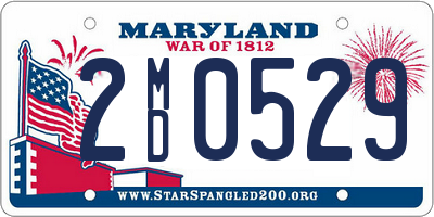 MD license plate 2MD0529