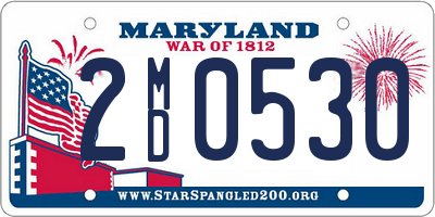 MD license plate 2MD0530