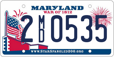 MD license plate 2MD0535