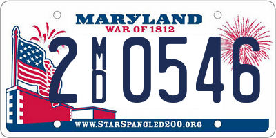 MD license plate 2MD0546