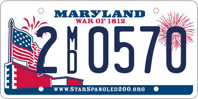 MD license plate 2MD0570