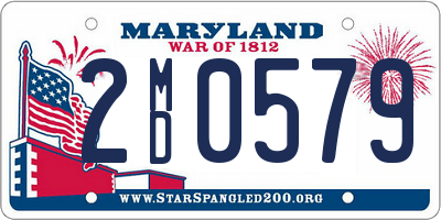 MD license plate 2MD0579