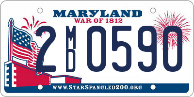 MD license plate 2MD0590