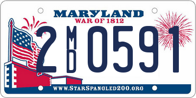 MD license plate 2MD0591