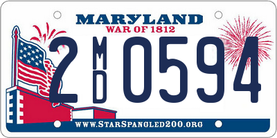 MD license plate 2MD0594