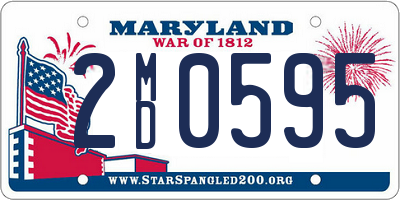 MD license plate 2MD0595