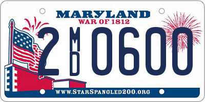 MD license plate 2MD0600