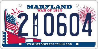 MD license plate 2MD0604