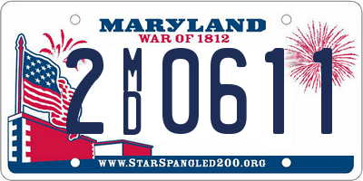 MD license plate 2MD0611