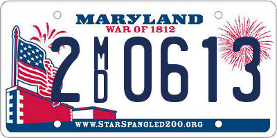 MD license plate 2MD0613