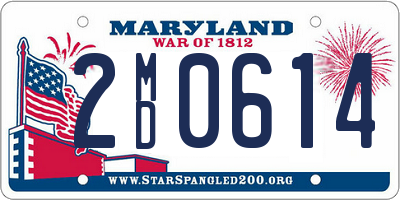 MD license plate 2MD0614