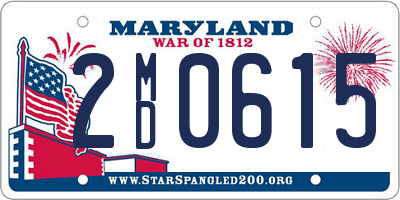 MD license plate 2MD0615