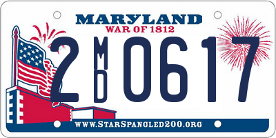 MD license plate 2MD0617