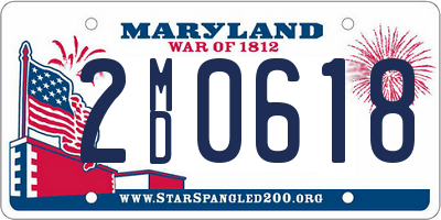 MD license plate 2MD0618