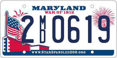 MD license plate 2MD0619