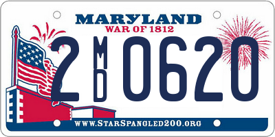 MD license plate 2MD0620