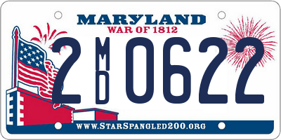 MD license plate 2MD0622