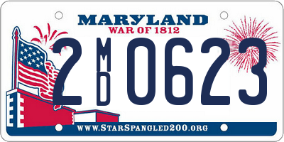 MD license plate 2MD0623