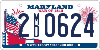 MD license plate 2MD0624